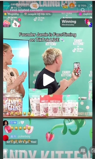 TikTok livestream by Candy Kittens
