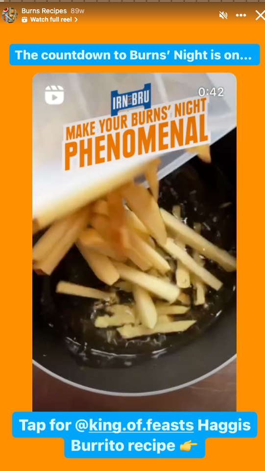 Scottish soda brand IRN-BRU shared this haggis burrito recipe just in time for Burns Night.