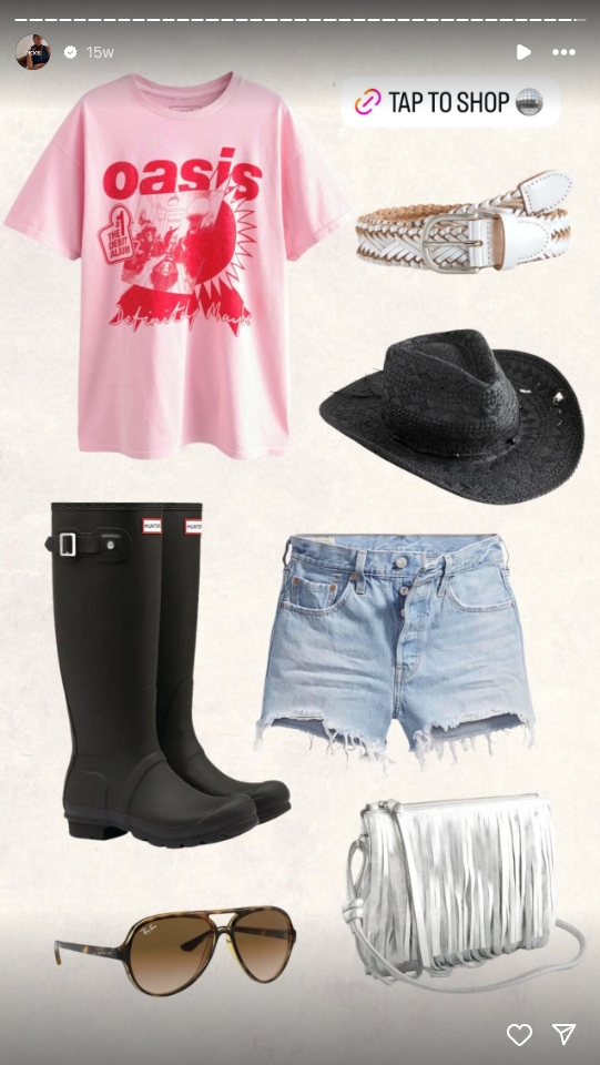 Next Instagram Story showing 5 top fashion picks for the bank holiday with shop links.