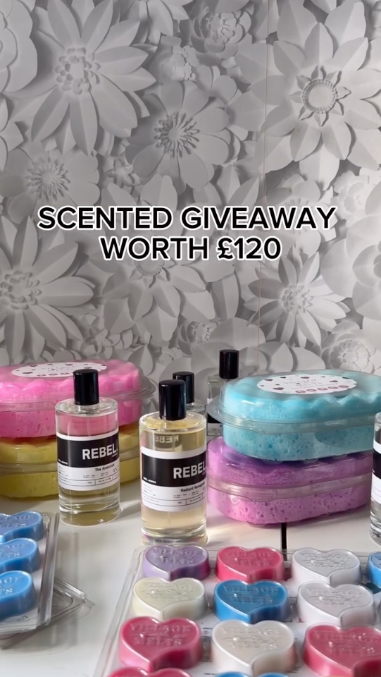 Rebel Aromas Instagram Story promotes a giveaway worth £120+, urging followers to enter before the deadline.