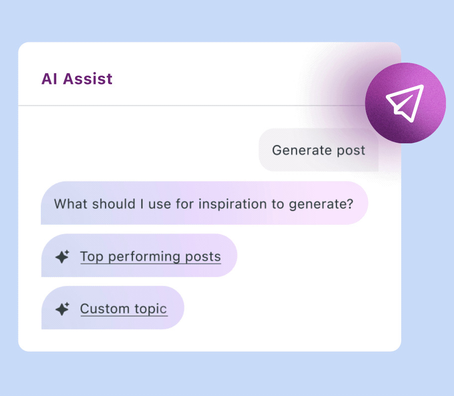 Sprout's AI Assist helps you draft Pinterest Pin captions
