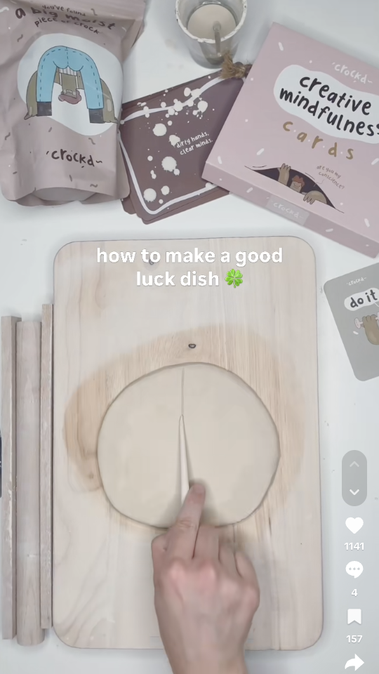 Crock’d, an Australian pottery kit brand, shares how-to videos to their TikTok to inspire viewers to purchase and get creative.