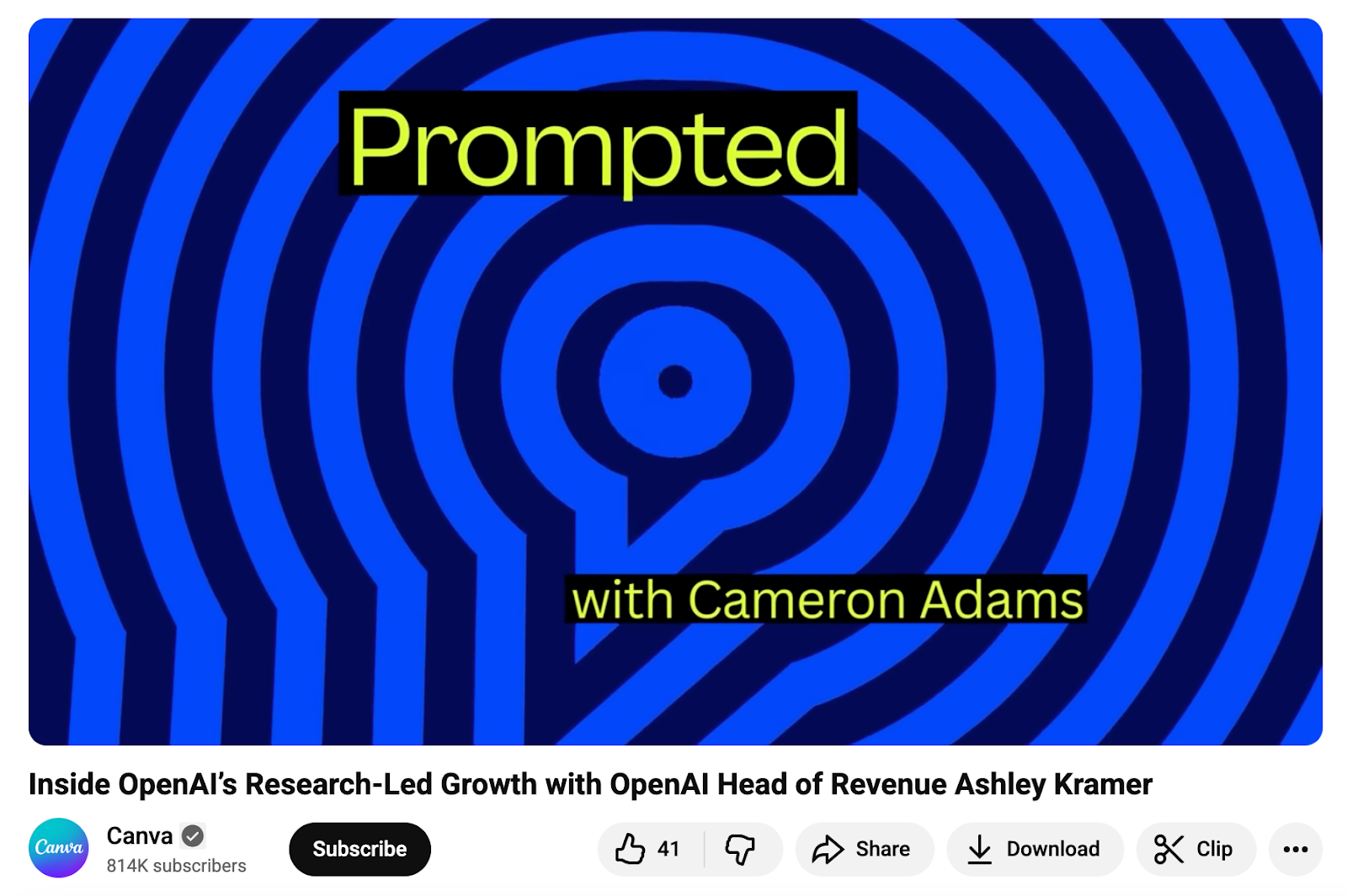 Interview between Canva Co-founder and Chief Product Officer Cameron Adams and OpenAI’s Head of Revenue Ashley Kramer
