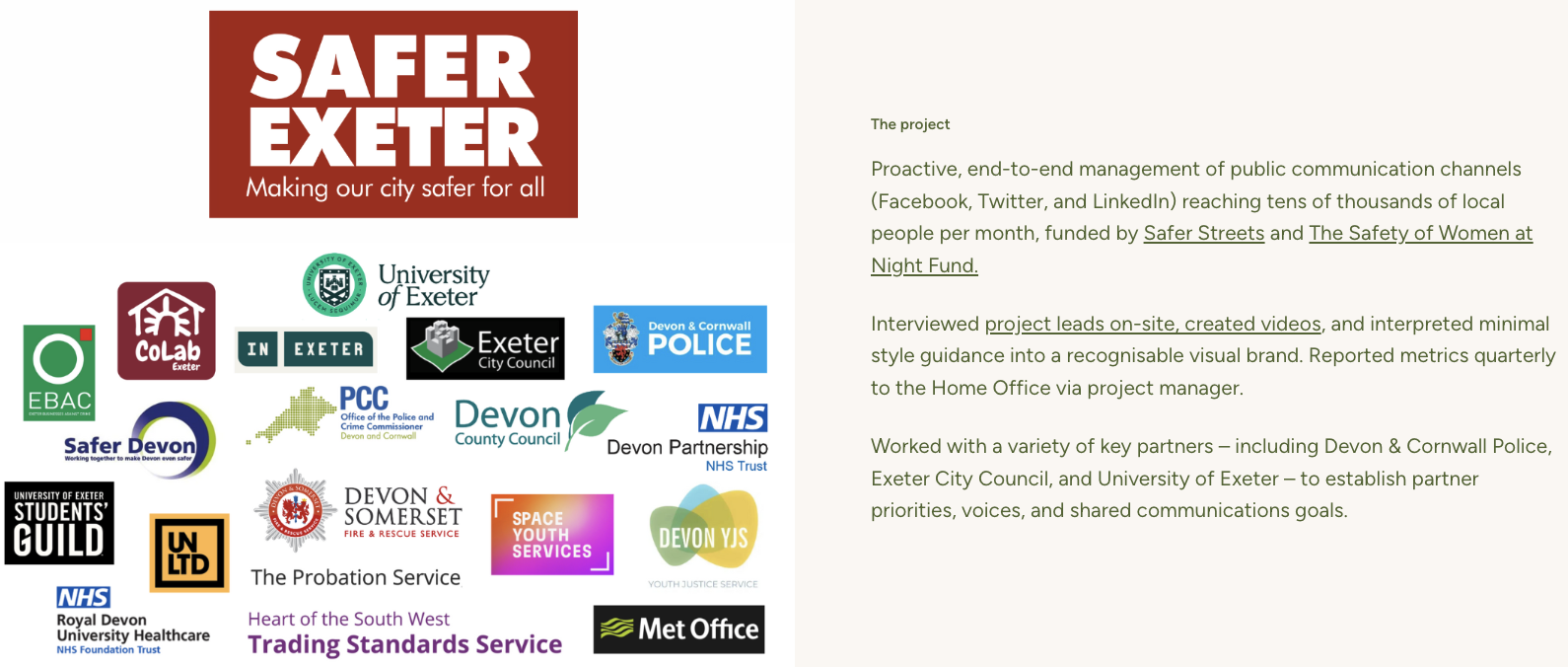 Rebecca Broad’s portfolio shows a regionally relevant project and how she worked with local partners to deliver it (Source: Rebecca Broad)