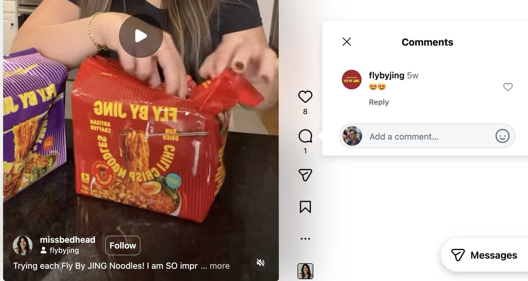 Flybyjing noodles two way relationship instagram example