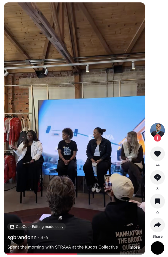 A video from micro creator @SGBrandonn about attending the STRAVA Kudos Collective LA event.