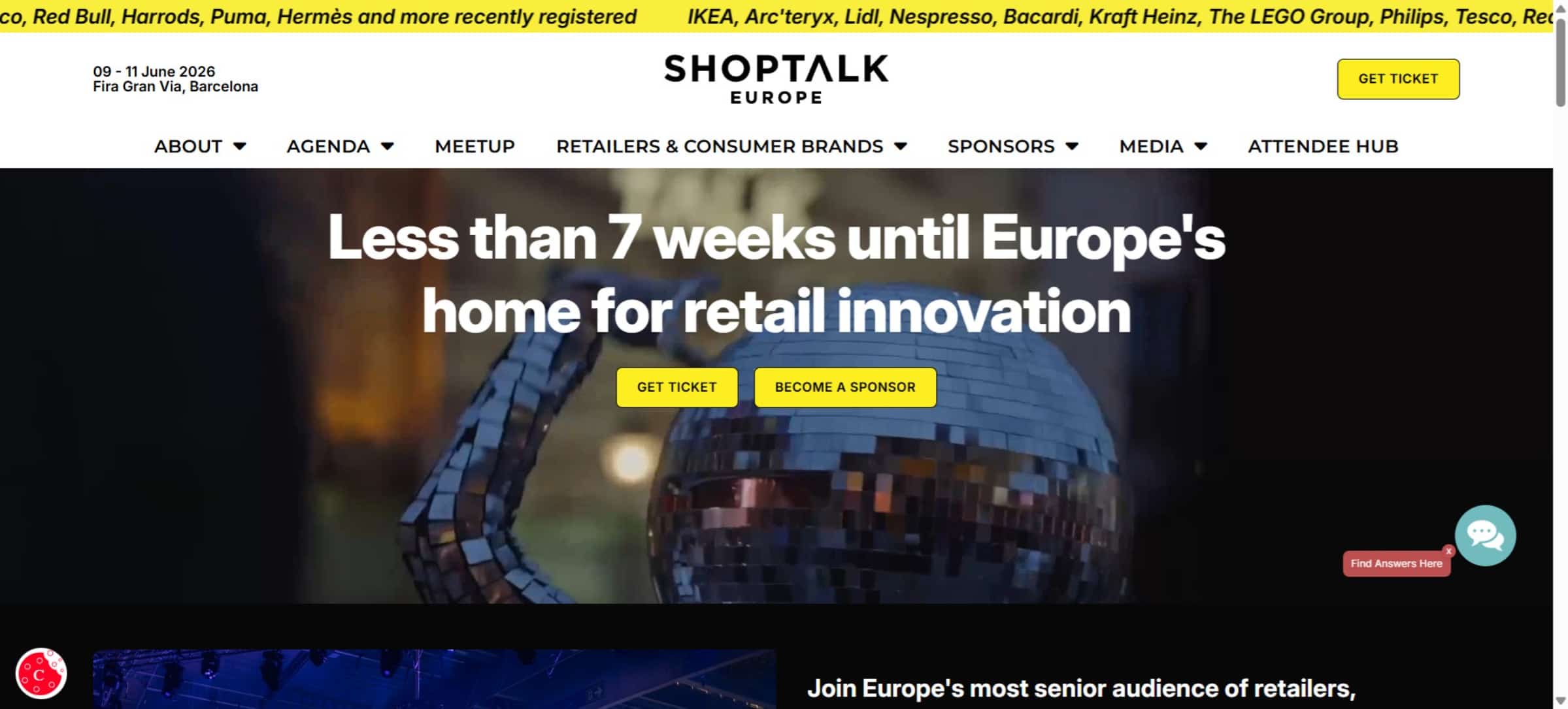 Shoptalk Europe Retail Innovation Conference Website
