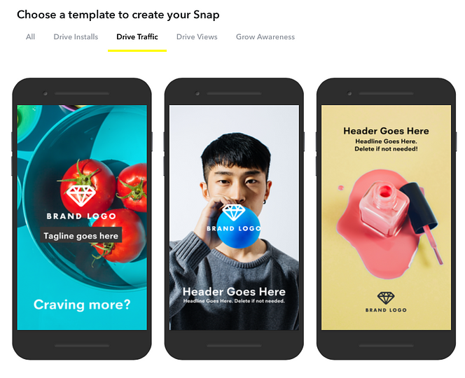 snapchat ad templates