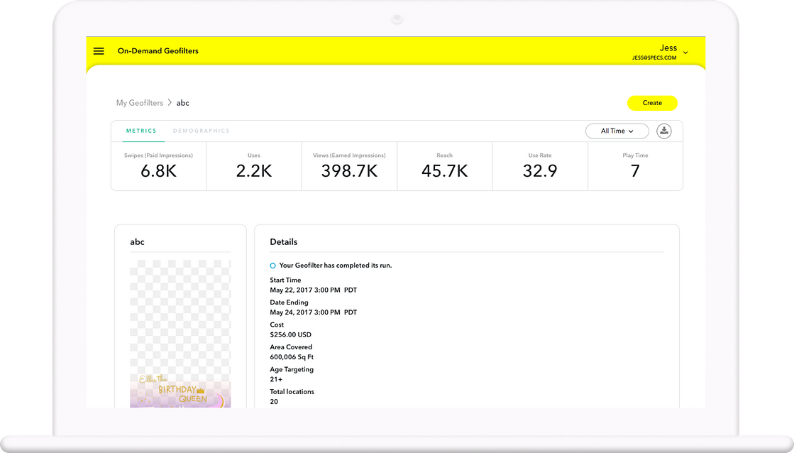 snapchat ads analytics