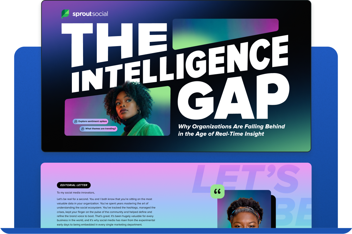 An image of The Social Media Intelligence Report cover page
