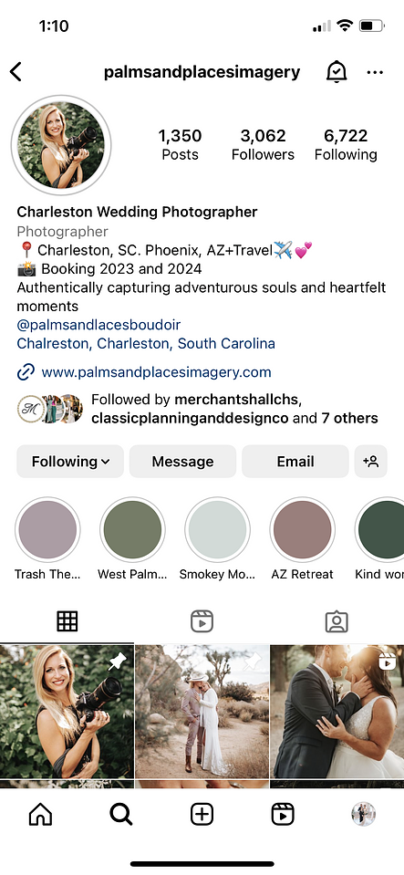 A screenshot showcasing an account using a keyword as their profile name