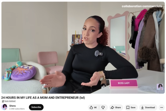 A day in the life video from YouTube influencer Shera.