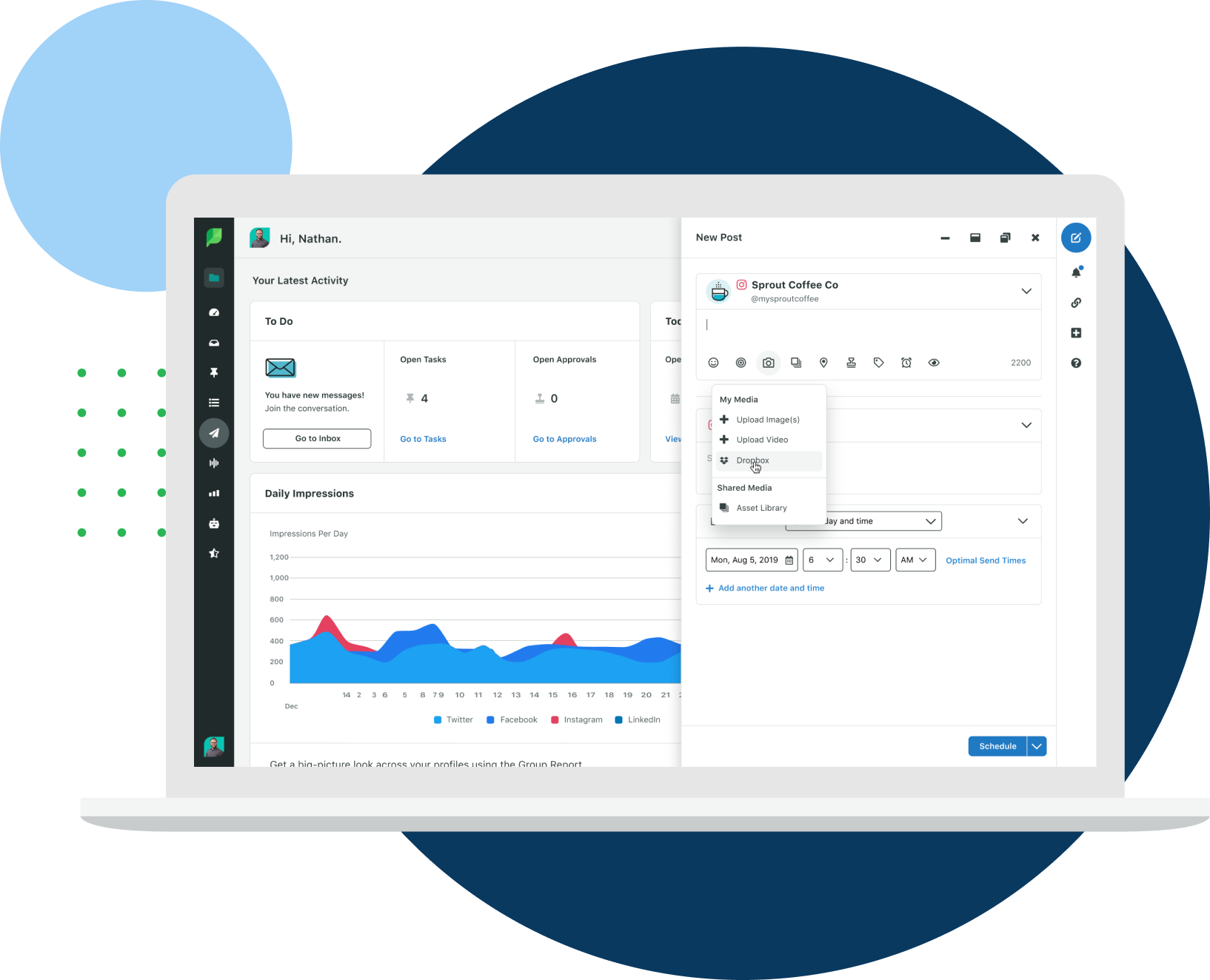 Dropbox Integration for Social Media Publishing Sprout Social