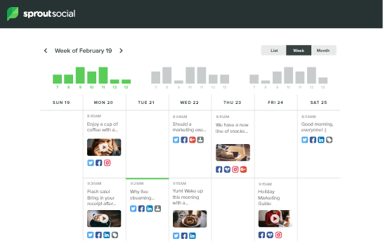 Social Media publishing & Scheduling Calendar