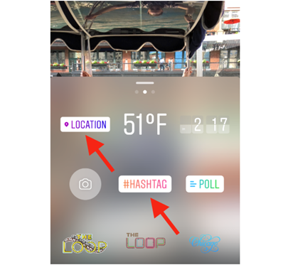 geotag instagram examples in stories